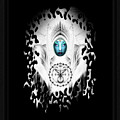 Riddian Queen Angel White GSplatter On Black Fractal Portrait Digital Art by Rolando Burbon Riddian Queen Angel White GSplatter On Black Fractal Portrait Digital Art by Rolando Burbon