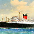 RMS Carinthia Postcard 1955 Painting by Unknown RMS Carinthia Postcard 1955 Painting by Unknown