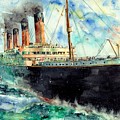 RMS Titanic White Star Line Ship Painting by Suzann Sines RMS Titanic White Star Line Ship Painting by Suzann Sines
