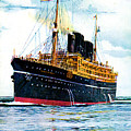 RMS Viceroy of India Cruise Ship 1928 Painting by Unknown RMS Viceroy of India Cruise Ship 1928 Painting by Unknown