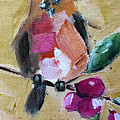 Robin on a Berry Branch Painting by Roxy Rich Robin on a Berry Branch Painting by Roxy Rich