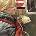 Robin On A Subway Digital Art by Larry Whitler Robin On A Subway Digital Art by Larry Whitler