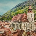 Rooftops of Brasov Painting by Jeffrey Kolker Rooftops of Brasov Painting by Jeffrey Kolker
