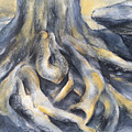 Root on the rock plateau Painting by Adriana Mueller Root on the rock plateau Painting by Adriana Mueller