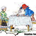 Royaltea For Two Painting by Miki De Goodaboom Royaltea For Two Painting by Miki De Goodaboom