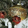 Round Holiday Ornaments Outdoors Photograph by Kae Cheatham Round Holiday Ornaments Outdoors Photograph by Kae Cheatham