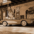 Route 66 - Classic Vette Photograph by Mike McGlothlen Route 66 - Classic Vette Photograph by Mike McGlothlen
