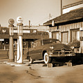 Route 66 - Old Service Station Photograph by Mike McGlothlen Route 66 - Old Service Station Photograph by Mike McGlothlen