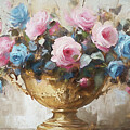 Royal Roses Painting by Tina LeCour Royal Roses Painting by Tina LeCour