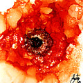 Ruffled Orange Rose Painting by Daniela Easter Ruffled Orange Rose Painting by Daniela Easter