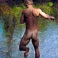 Running for the Water Painting by Troy Caperton Running for the Water Painting by Troy Caperton