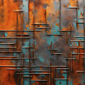 Rust Industrial Composition Horizontal by Freddy B