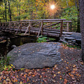 Rustic autumn bridge by Dave Sandt