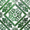 Rustic Green Tiles Mosaic Design Decorative Art Digital Art by Irina Sztukowski Rustic Green Tiles Mosaic Design Decorative Art Digital Art by Irina Sztukowski