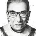 Ruth Bader Ginsburg Painting by Olga Shvartsur Ruth Bader Ginsburg Painting by Olga Shvartsur