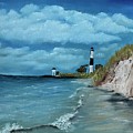 Sable Lighthouse Painting by Lisa White Sable Lighthouse Painting by Lisa White
