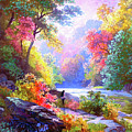 Sacred Landscape Meditation Painting by Jane Small Sacred Landscape Meditation Painting by Jane Small