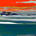 Safari - Lake Turkana in Kenya Flag Colors Mixed Media by Zsanan Studio