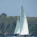Sailing in St Martin Photograph by Mike McGlothlen Sailing in St Martin Photograph by Mike McGlothlen