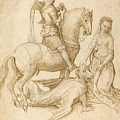 Saint George and the Dragon Drawing by Attributed to Hugo van der Goes Saint George and the Dragon Drawing by Attributed to Hugo van der Goes