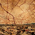 Salinas, California - panorama and map of the central part Digital Art by Nicko Prints Salinas, California - panorama and map of the central part Digital Art by Nicko Prints