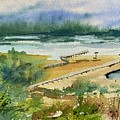 Salt Marsh 1 Painting by Kellie Chasse Salt Marsh 1 Painting by Kellie Chasse