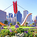 San Francisco Cupids Span Sculpture At Rincon Park On The Embarcadero DSC1925 by Wingsdomain Art and Photography