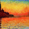 San Giorgio Maggiore at Dusk by Claude Monet - digital enhancement Digital Art by Nicko Prints San Giorgio Maggiore at Dusk by Claude Monet - digital enhancement Digital Art by Nicko Prints