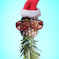 Santa ananas. Funky pop art minimal christmas in summer concept. Photograph by Jelena Jovanovic Santa ananas. Funky pop art minimal christmas in summer concept. Photograph by Jelena Jovanovic