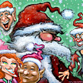 Santa and his Elves Digital Art by Kevin Middleton Santa and his Elves Digital Art by Kevin Middleton