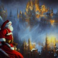 Santa Claus Surveying The City by Beverly Read