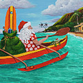 Santa In Red Canoe Painting by Darice Machel McGuire Santa In Red Canoe Painting by Darice Machel McGuire