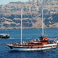 Santorini - Tourist Boats Photograph by Rich S Santorini - Tourist Boats Photograph by Rich S