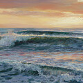 Saratossa Ocean Sunset Painting by Laurie Snow Hein