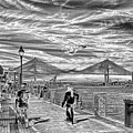 Savannah's River Walk Photo-Art Photograph by DB Hayes Savannah's River Walk Photo-Art Photograph by DB Hayes