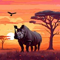 Save the Black Rhino by Caito Junqueira