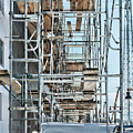 Scaffolding Color Photograph by Sharon Popek Scaffolding Color Photograph by Sharon Popek