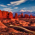Scenic Road in Arches National Park, Utah, USA by Sam Antonio