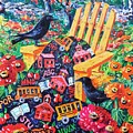 Schoolhouse Quilt Painting by Diane Phalen Schoolhouse Quilt Painting by Diane Phalen
