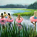 Scoby Pond Birthday Painting by Cyndie Katz Scoby Pond Birthday Painting by Cyndie Katz
