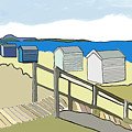 Scottish Beach Huts Digital Art by John Mckenzie Scottish Beach Huts Digital Art by John Mckenzie