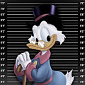 Scrooge McDuck Mug Shot Mugshot Painting by Tony Rubino Scrooge McDuck Mug Shot Mugshot Painting by Tony Rubino