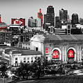 Champions Of The City - A Color Splash Tribute To Kansas City Football Photograph by Gregory Ballos Champions Of The City - A Color Splash Tribute To Kansas City Football Photograph by Gregory Ballos