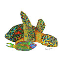 Sea Turtle white background Painting by Daniel Jean-Baptiste Sea Turtle white background Painting by Daniel Jean-Baptiste