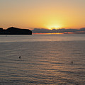 Sea water and golden sky at sunrise, Mediterranean coast Photograph by Adriana Mueller Sea water and golden sky at sunrise, Mediterranean coast Photograph by Adriana Mueller