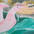Seagulls with Waves Painting by Enrico Garff Seagulls with Waves Painting by Enrico Garff