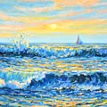 Sea.sunset.yacht by Irina Sidorovich