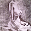Seated Figure Drawing by PJ Kirk Seated Figure Drawing by PJ Kirk