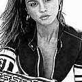 Selena Gomez - Sunset Blvd BW by Gradify Creations