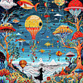 Self-Portrait - Melody of the Spheres  by Elena Gantchikova